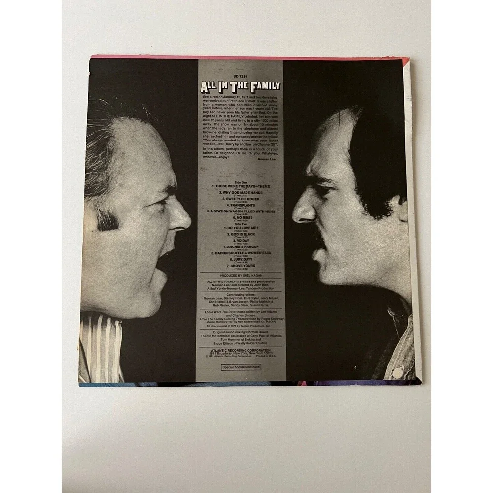 All In The Family LP 1971 Atlantic Records SD 7210 Orig Inner+Insert Booklet EX - Picture 2 of 10